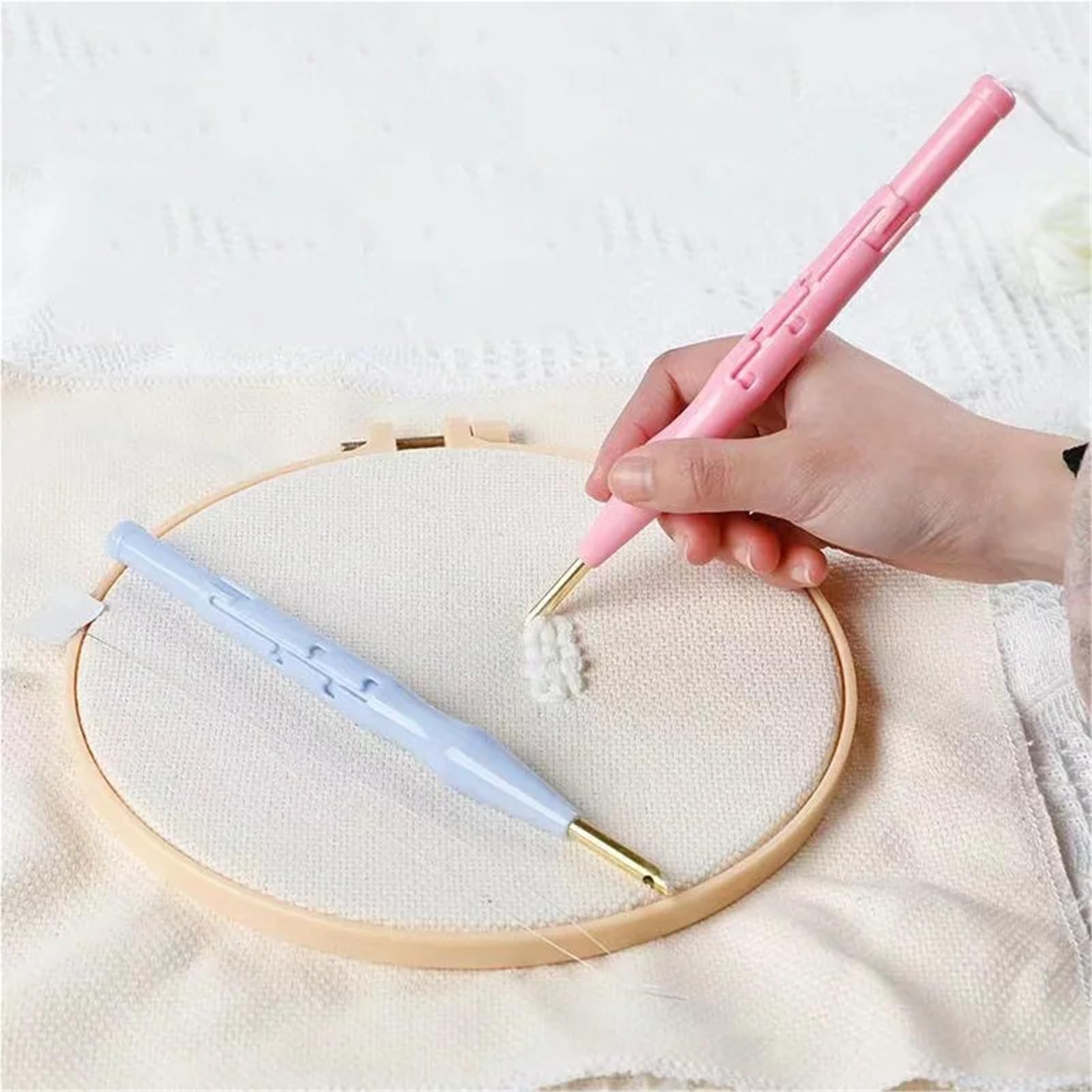 Punch Needle Stoff Stickstoff for DIY-Nähsets mit Punch Needle, Zubehör for handgefertigte Dekorationen DIY(1pcs 185x100cm)