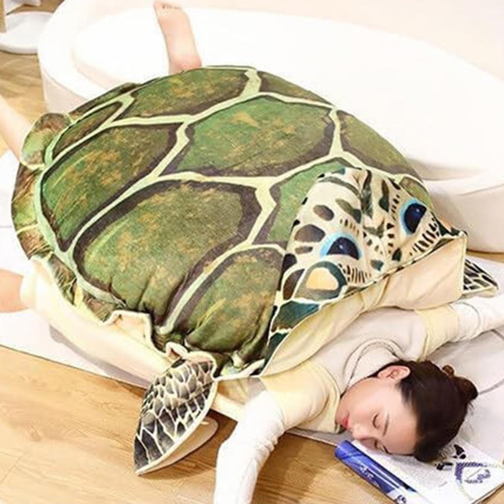 Tragbare, Turtle Shell Kissen, Cartoon Turtle Shell Plüschtier, weich und | Schlafkissen, Kinder Zimmer, Plüschkissen, Wohnzimmer für Kinder, Wohnzimmer, Schlafzimmer, Arbeitsbereich, Spielzimmer