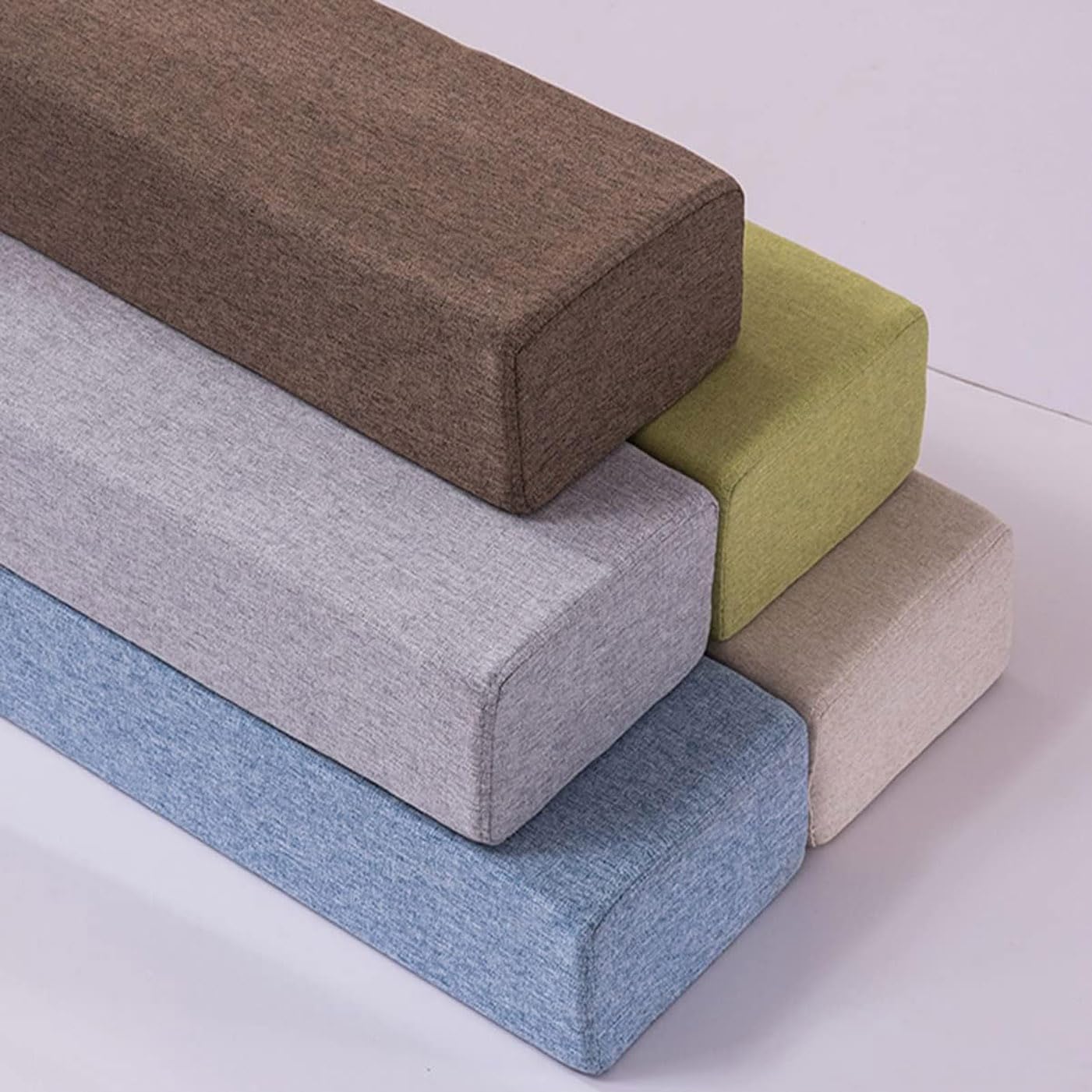 Coussin de Repose-Bras de Canapé Carré, Coussin de Repose-Bras de Canapé Durable, Coussin de Remplissage Long pour Matelas de Canapé (40x40x100cm, Gris foncé)