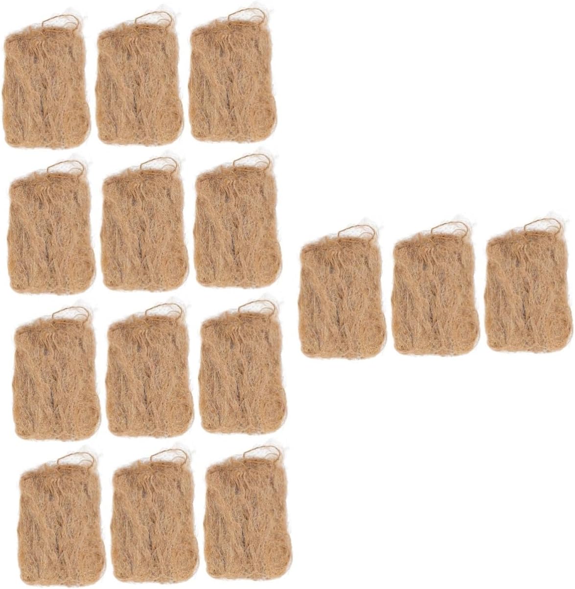 VICASKY 15pcs Jute Fire Starter Tools Lightweight Outdoor Flame for Camping and BBQ Weather Resistant Fire Tools for All Conditions