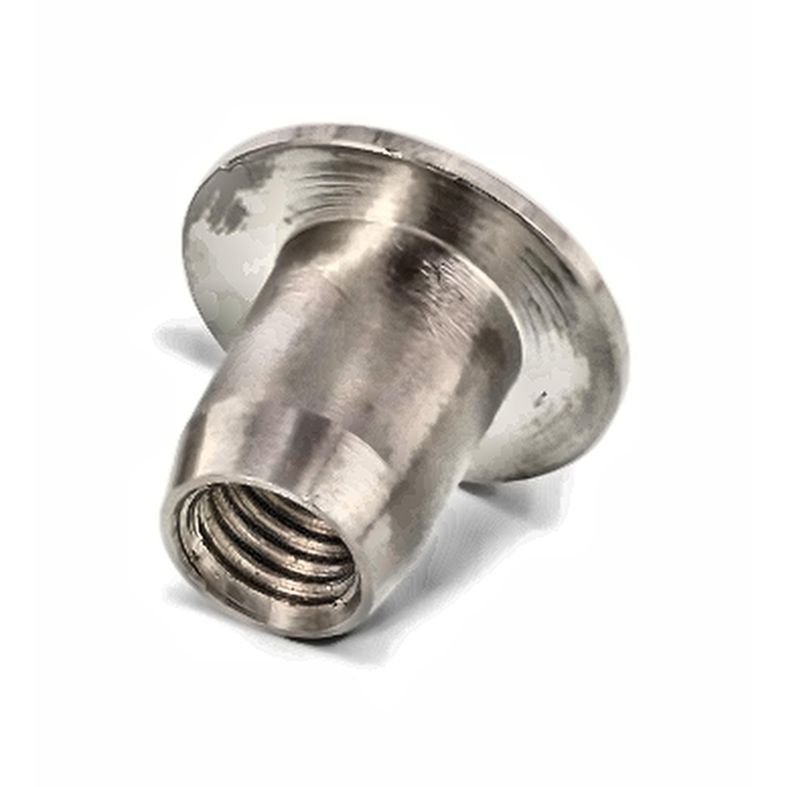 Dadi a manicotto M12 x 18 in acciaio inox A4 V4A, testa piatta SW 4, antiruggine, resistenti alla corrosione, simile a DIN 9262, pezzo