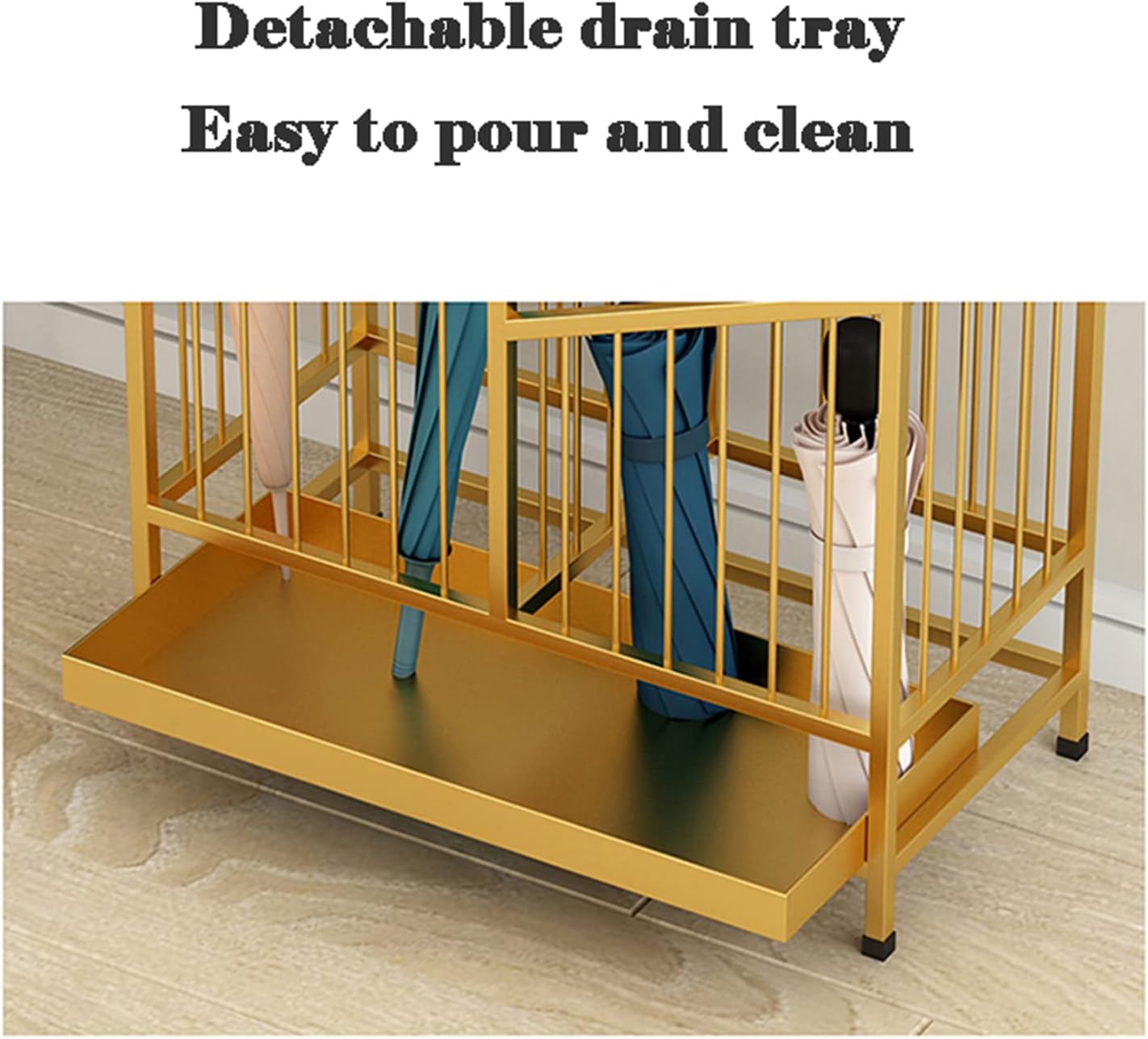 Umbrella Stands Space Saving Holder with Drip Tray Multifunctional nizer for Office Hallway Porch and Door
