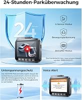 AZDOME GS63H Pro 4K/2.5K Autós Menetrögzítő Kamera GPS-szel és WiFi-vel, Első-Hátsó Kamerával, 64GB SD Kártyával, Éjjellátó Funkcióval, 170° 6