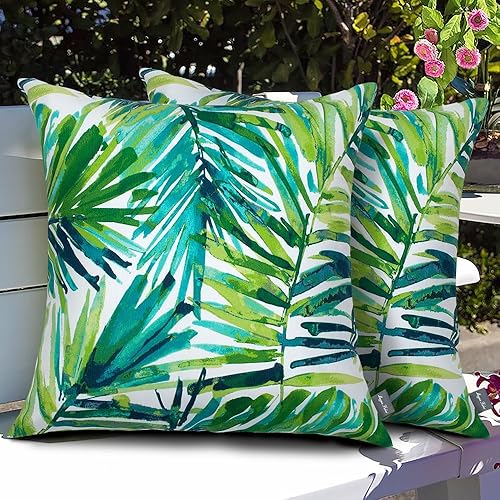 Magpie Fabrics Patio Pillow with Insert 18"x18", Set of 2,