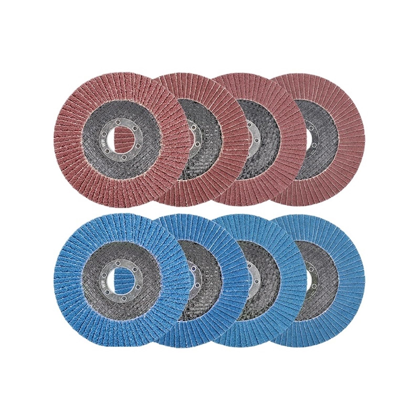 Tarcza do szlifowania metalu, uniwersalna tarcza l Tarcza listkowa 4szt. Cyrkonia 115mm 125mm 40-120 Ziarnistość do szlifierki kątowej Multicolor(4pcs Blue 115mm)