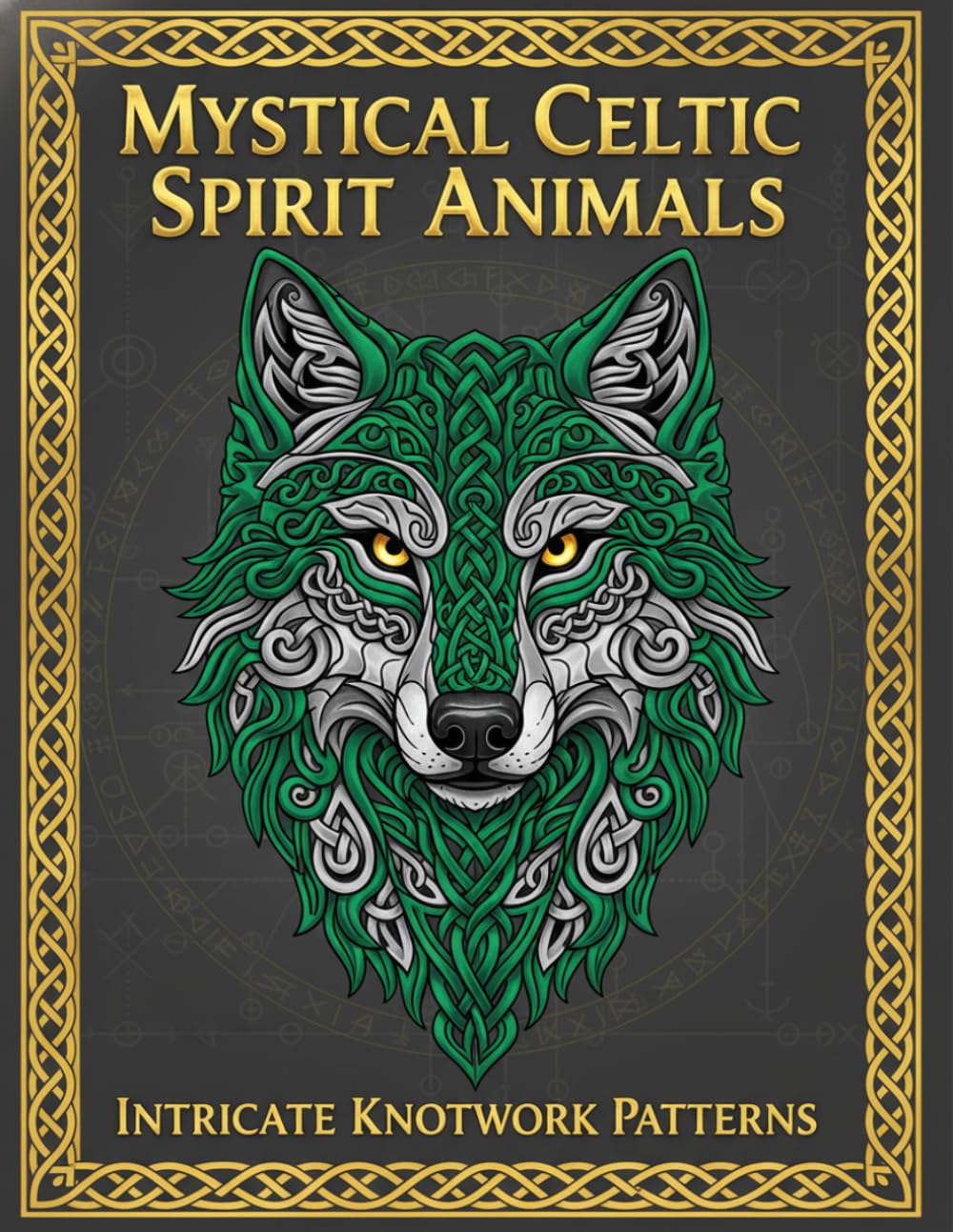 Mystical Celtic Spirit Animals: Intricate Knotwork Patterns: Adult Coloring Book for Stress Relief Featuring Majestic Wildlife, Traditional Irish Art, and Mindful Knotwork Designs