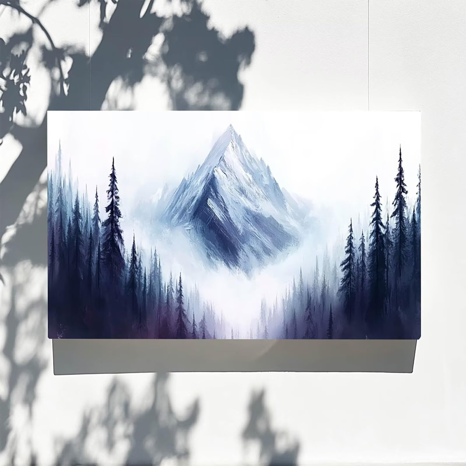 DIY Malen nach Zahlen Erwachsene Berg Malen nach Zahlen ab 7 jahre Mädchen Baum Kreativ set für Erwachsene mit Leinwand Acrylfarben set und Pinsel, Bastelset zum Bemalen für Wanddeko 80X160cm 7w-D-W