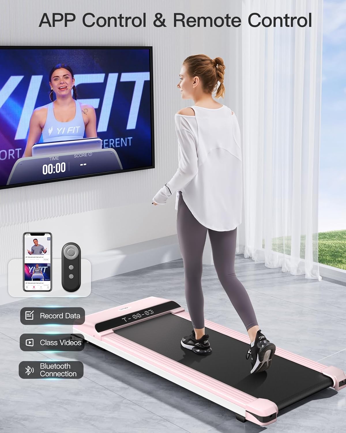 UMAY Portable Treadmill Under Desk Walking Pad