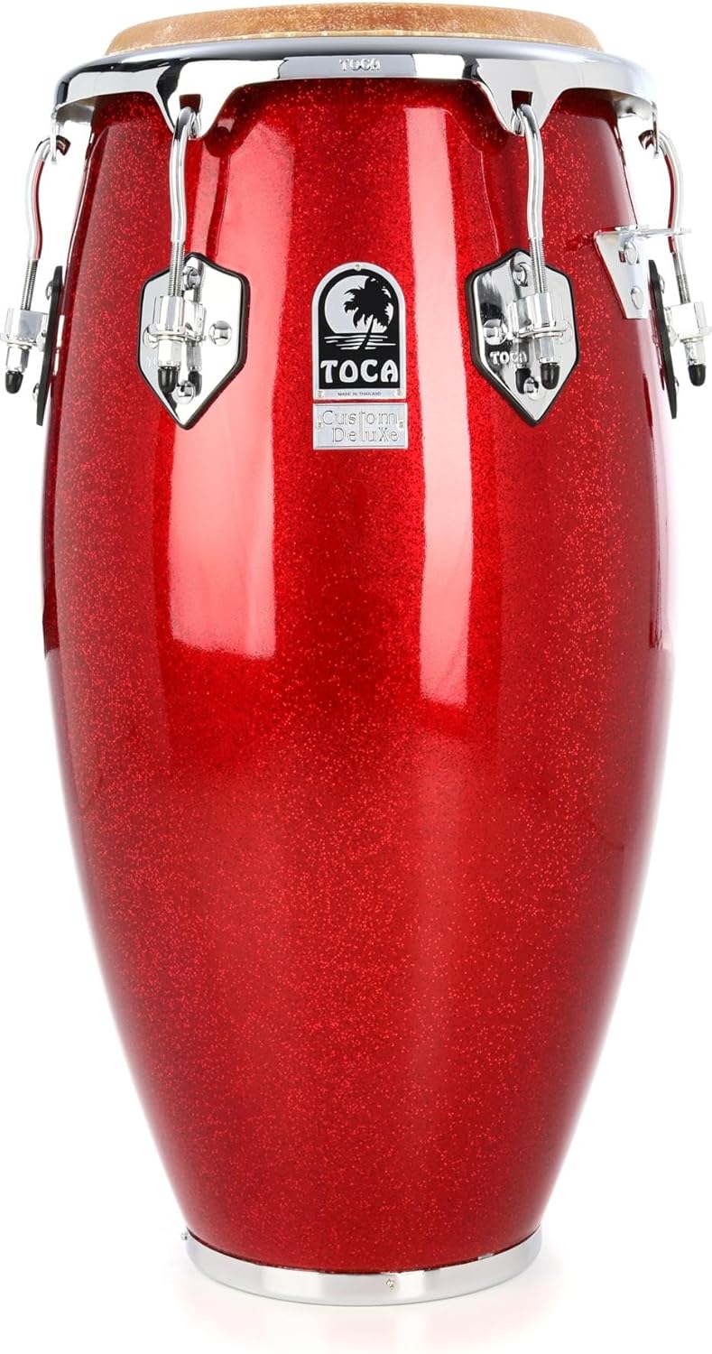 Amazon.com: Toca Percussion Custom Deluxe Fiberglass Conga - Red ...
