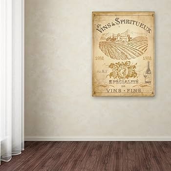 絵画 flk041093 Amazon.com: Trademark Fine Art Vintage French Wine Label