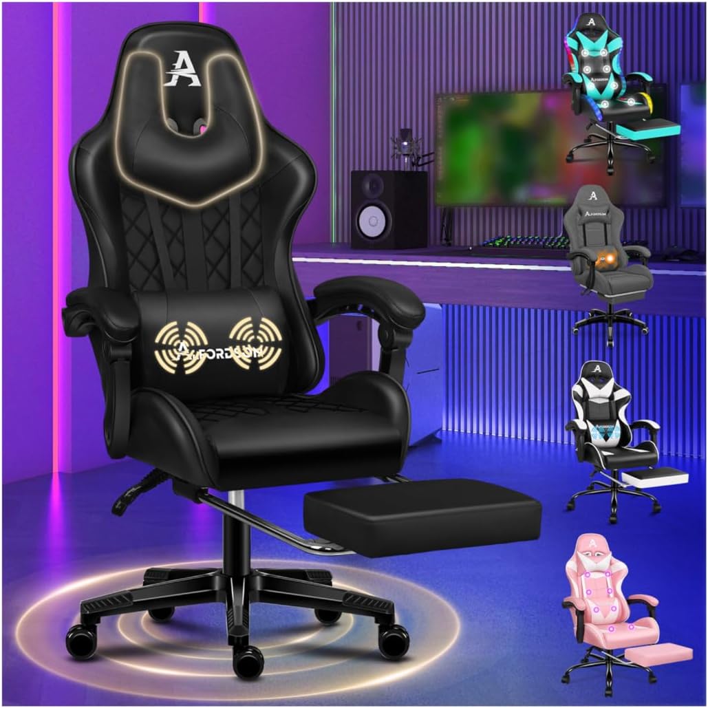 ALFORDSON Silla Gaming Ergonómica Reclinable
