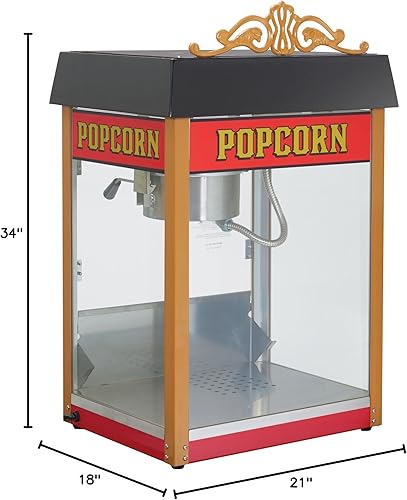 Miniatura 2 de Benchmark 11060 Street Vendor Máquina de palomitas de maíz, 120V, 1180W, 9.9A, 6 oz Popper