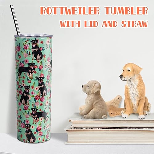 Miniatura 6 de Rottweiler - Vaso térmico de acero inoxidable con aislamiento al vacío de doble pared, termo de viaje, para amantes de los perros, regalos para
