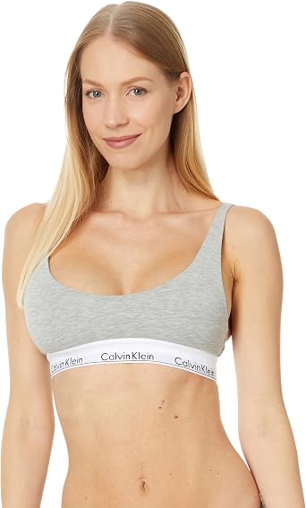 Calvin Klein Womens Modern Cotton Lightly Lined Scoopneck Bralette
