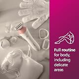 PHILIPS Lady Shaver Series 6000 Wireless Razor with 6 Accessories Body Exfoliating Glove Bikini Zone Trimmer (Model BRL146/00), White/Pink - 5