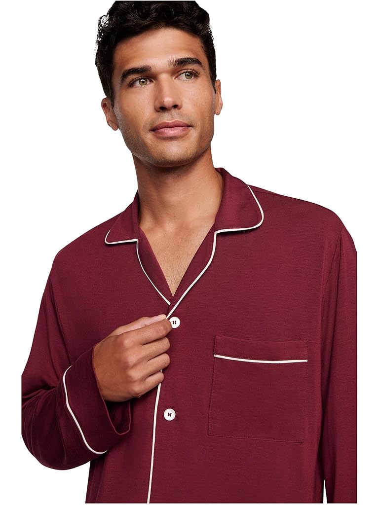 Red Eberjey The William Modal Long PJ Set