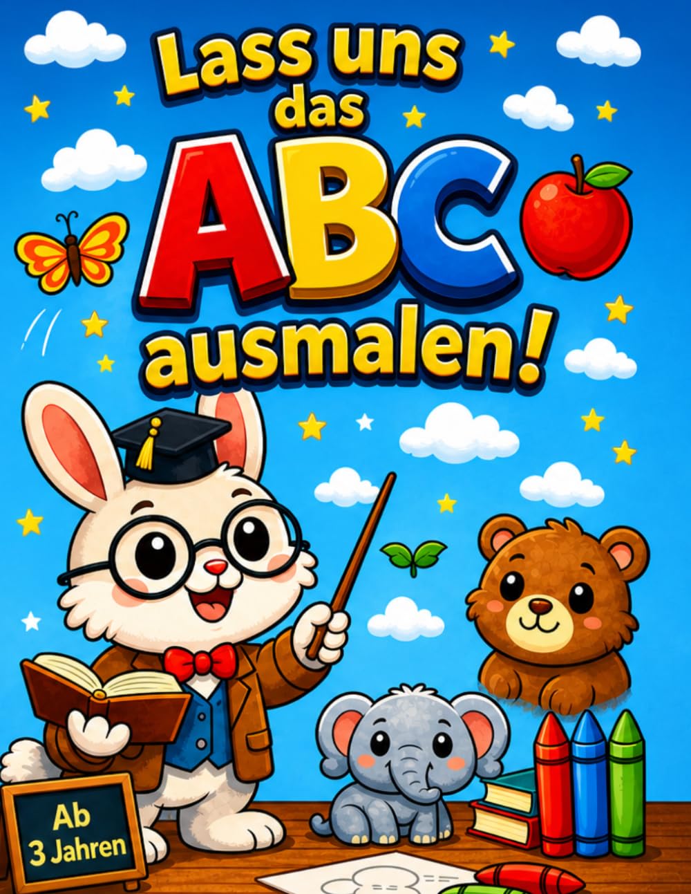 Lass uns das ABC ausmalen!: Lerne das Alphabet und hab dabei Spaß!