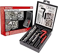Vista 25 de BILITOOLS Kit de reparación de roscas M12x1.25, kit de reparación de hélice de taladro HSS métrico