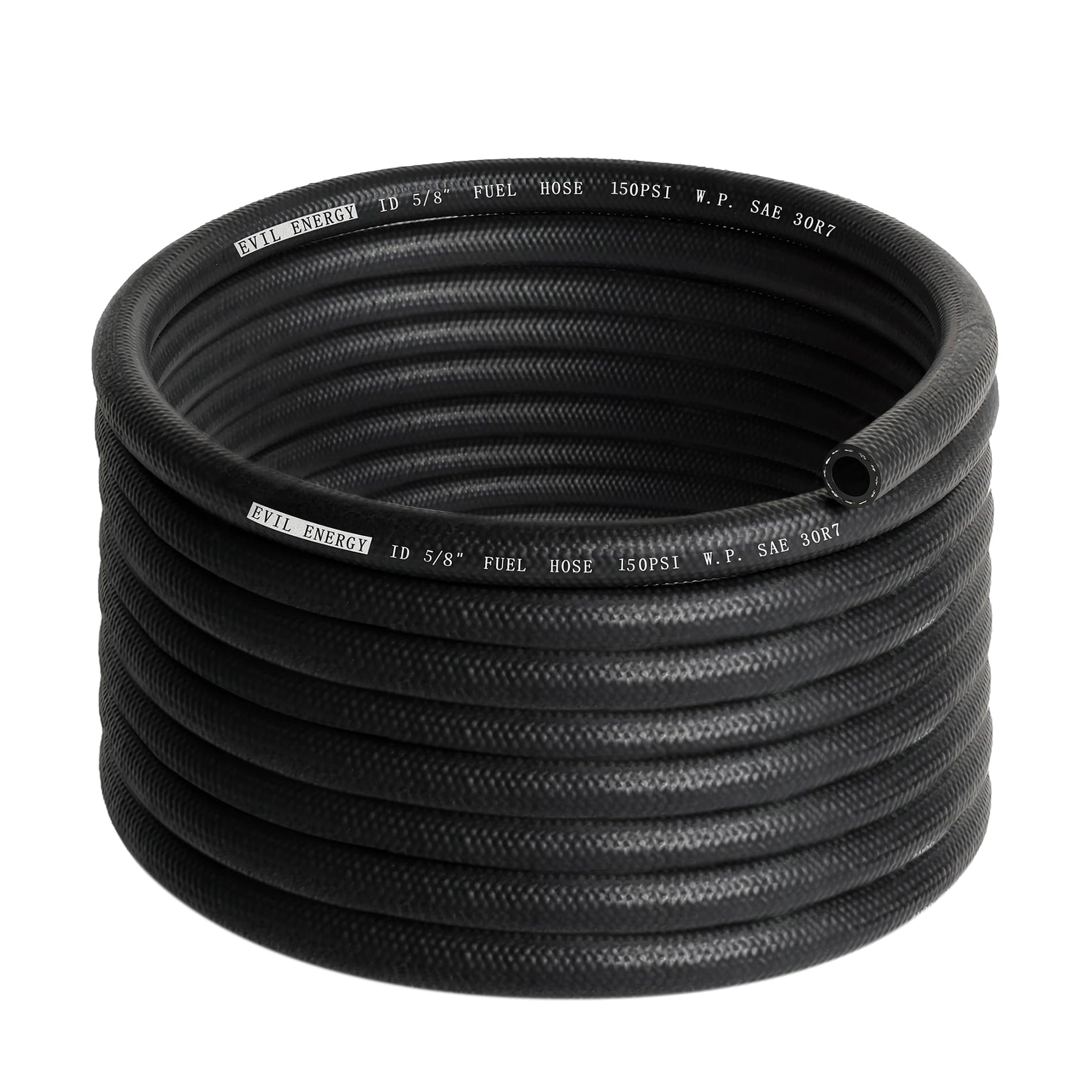 EVIL ENERGY 5/8 Fuel Hose Line Push Lock SAE 30R7 NBR 20FT - belts hoses and pulleys automotive | Mubboo
