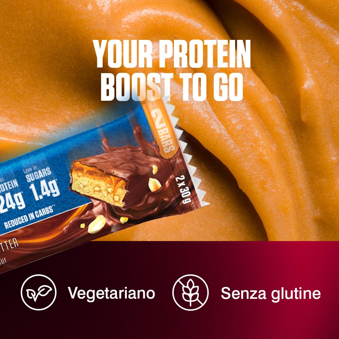 Dymatize Elite Layer Bar Peanut Butter & Caramel 18x(2x30g) - Barretta ad alto contenuto proteico e a basso di zuccheri