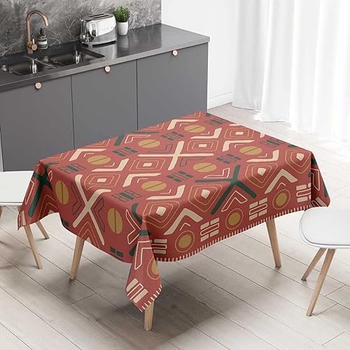 Mantel Redondo con patrón tribal bohemio para mesa de 4 sillas, lavable, resistente al agua, 30 x 30 pulgadas