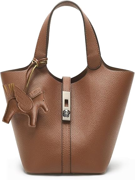 Kadynow Vegan Leather Bucket Purse with Wallet