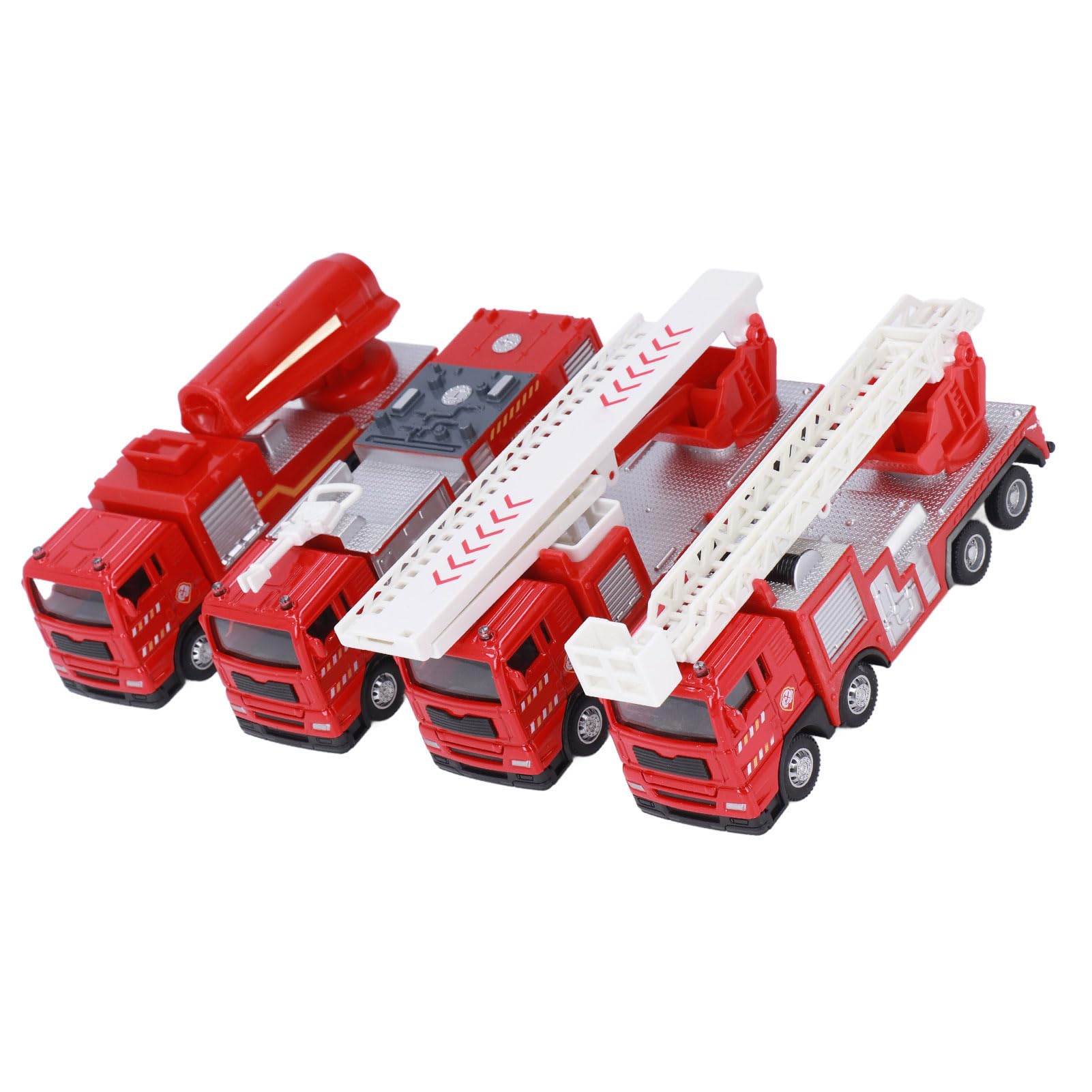 Set di Giocattoli per Camion dei Pompieri, Veicoli Colorati per Vigili del Fuoco, Coltiva la Consapevolezza della Sicurezza per i Bambini, Lega e Plastica Antiruggine, Perfetto per la Casa e