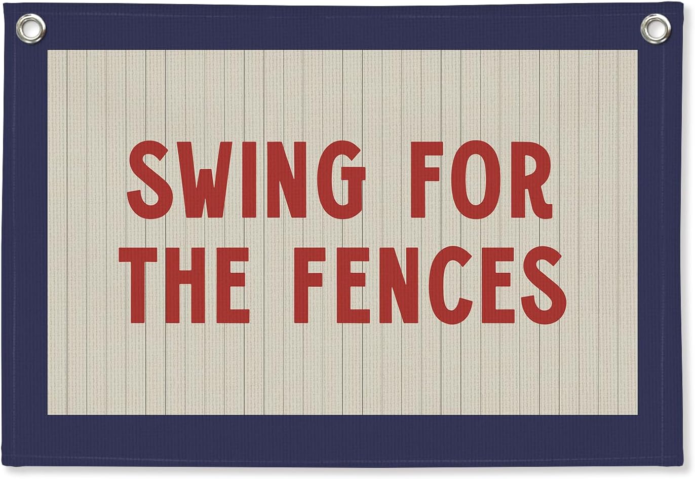 Vintage Baseball Boys Room Canvas Wall Hanging Banner