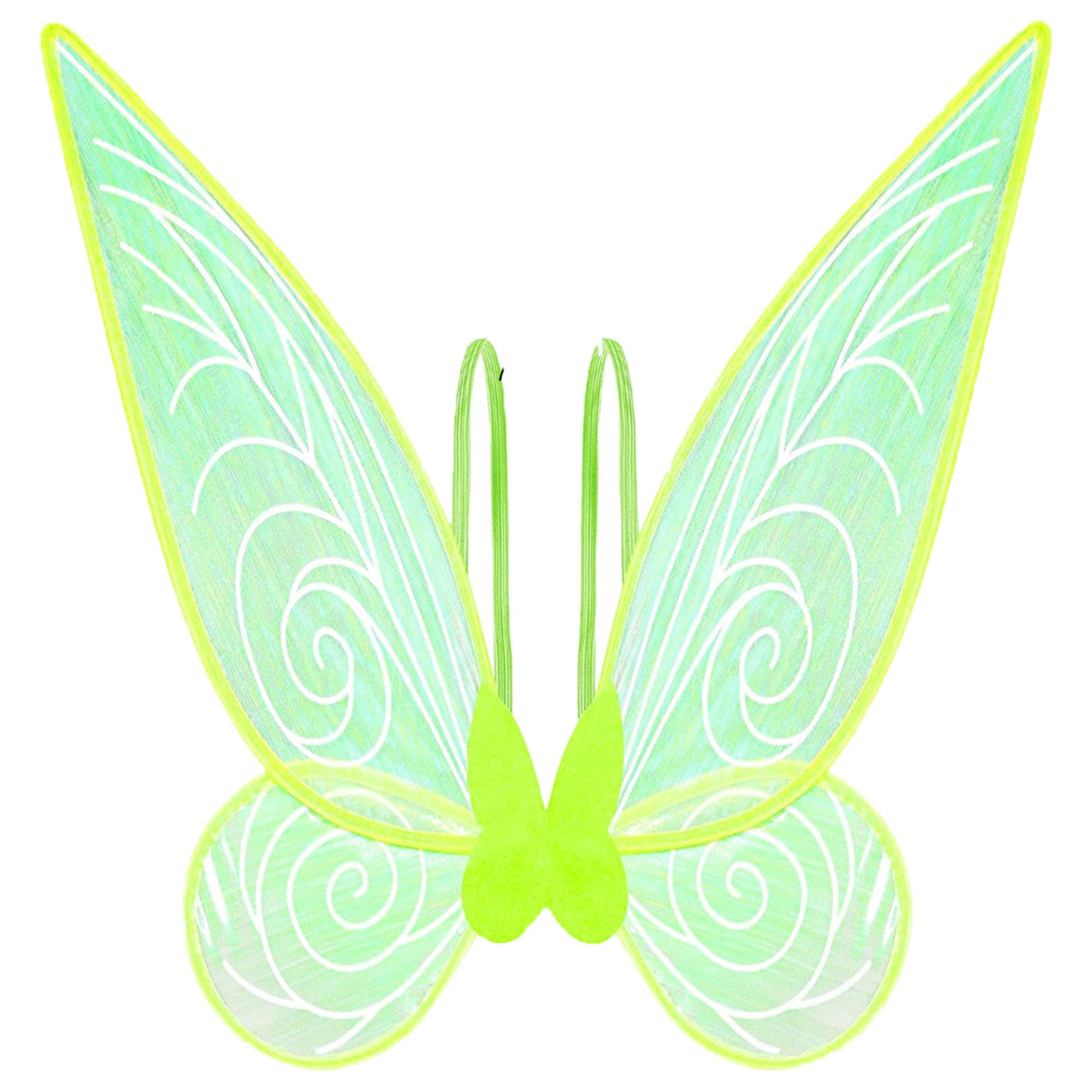 Alas de Hada Duende Elfo Mujer, Alas para Disfraz Hada Mujer, Alas de Hada Adulto, Disfraz Princesa,Alas de Mariposa,Alas de Campanilla (ala Hada Verde Angular)