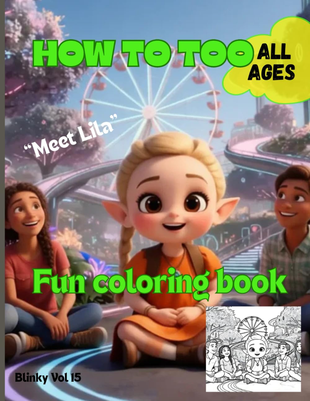 How to too coloring book: Meet Lila coloring book (Coloring books - Meet the crew)