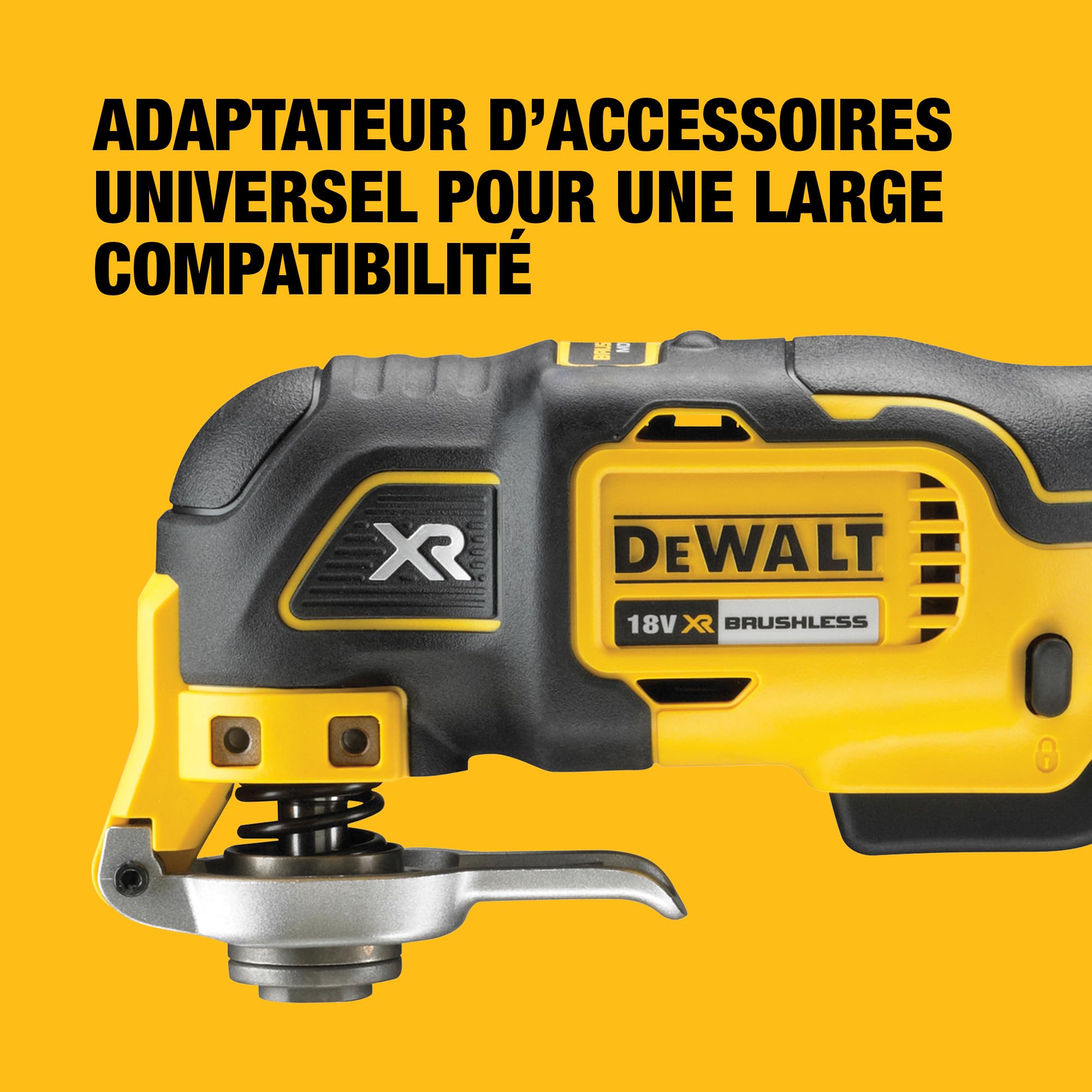 DEWALT Outil oscillant sans balais 18 V XR, seul outil dans le T-STAK, DCS355NT-XJ