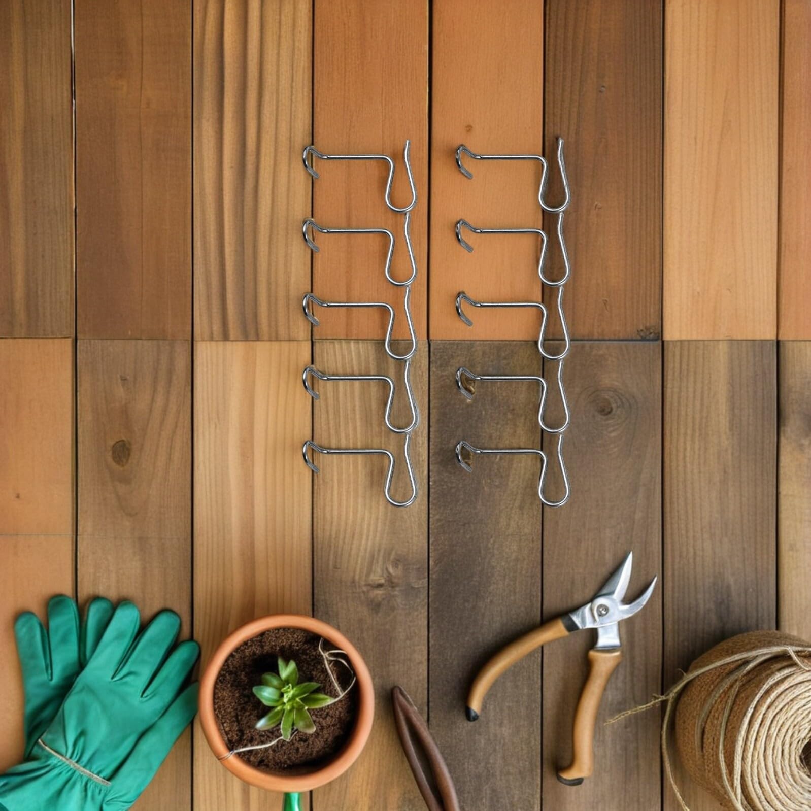 Gatuida 4 Ensembles Outils De Réparation De Clôture Tendeur De Fil Câble De Treuil Réparateur De Clôture Accessoire De Fixation pour Clôture De Jardin Tendeur De Grillage 10 Pièces * 4