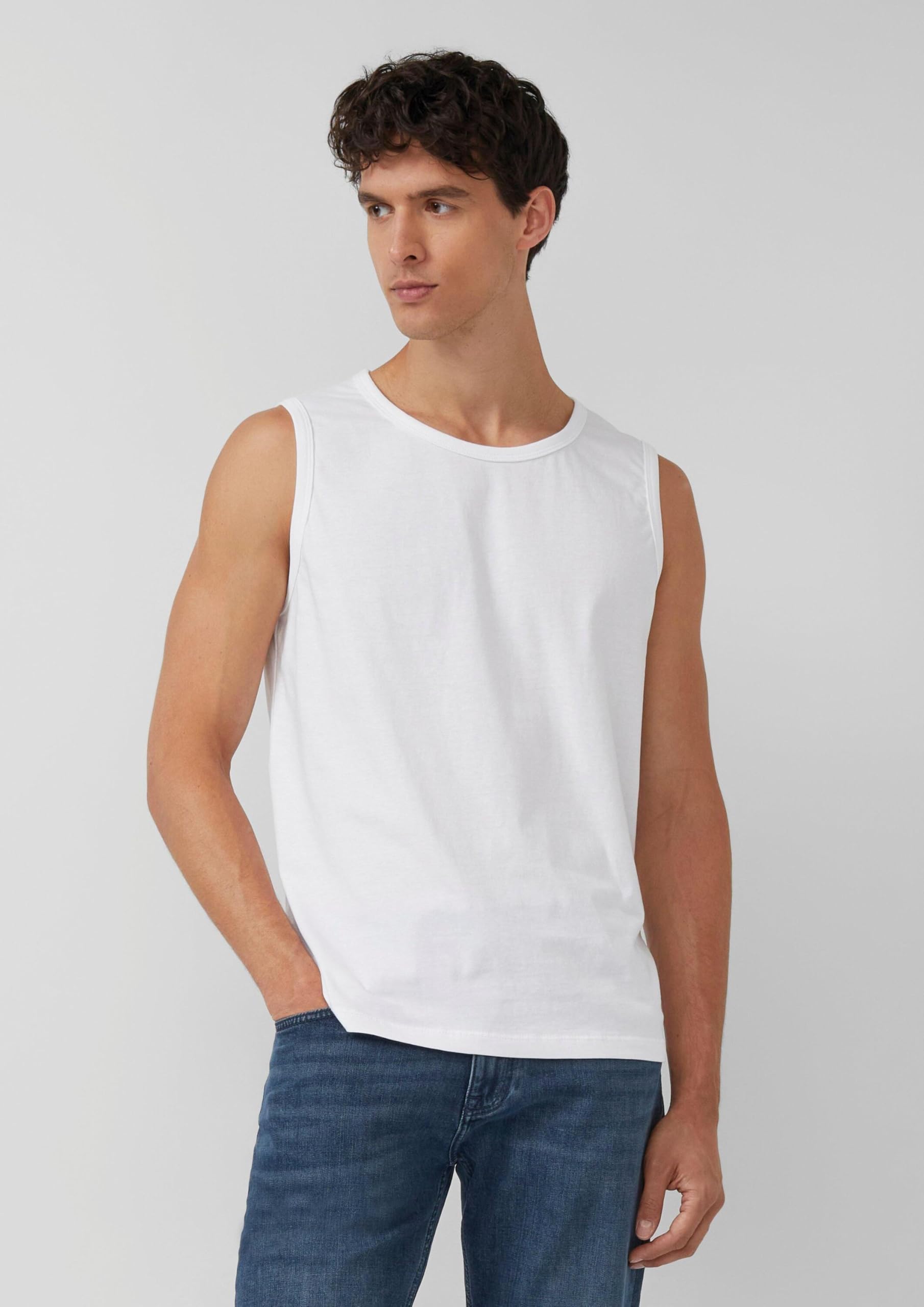 s.Oliver T-shirt męski, Niebieski, czarny, biały, 00 x 3, M