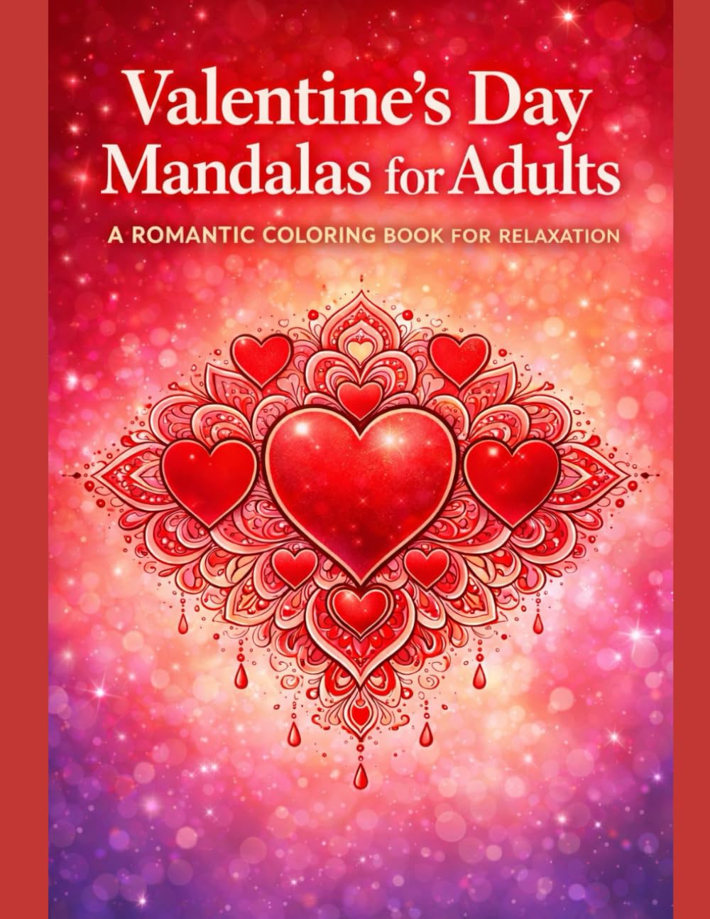 Valentine’s Day Mandalas for Adults: A Romantic Coloring Book for Relaxation
