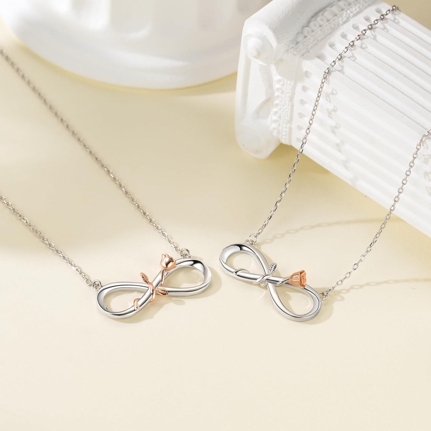 BlingGem Sterling Silver Infinity Rose Necklace Liberia Ubuy