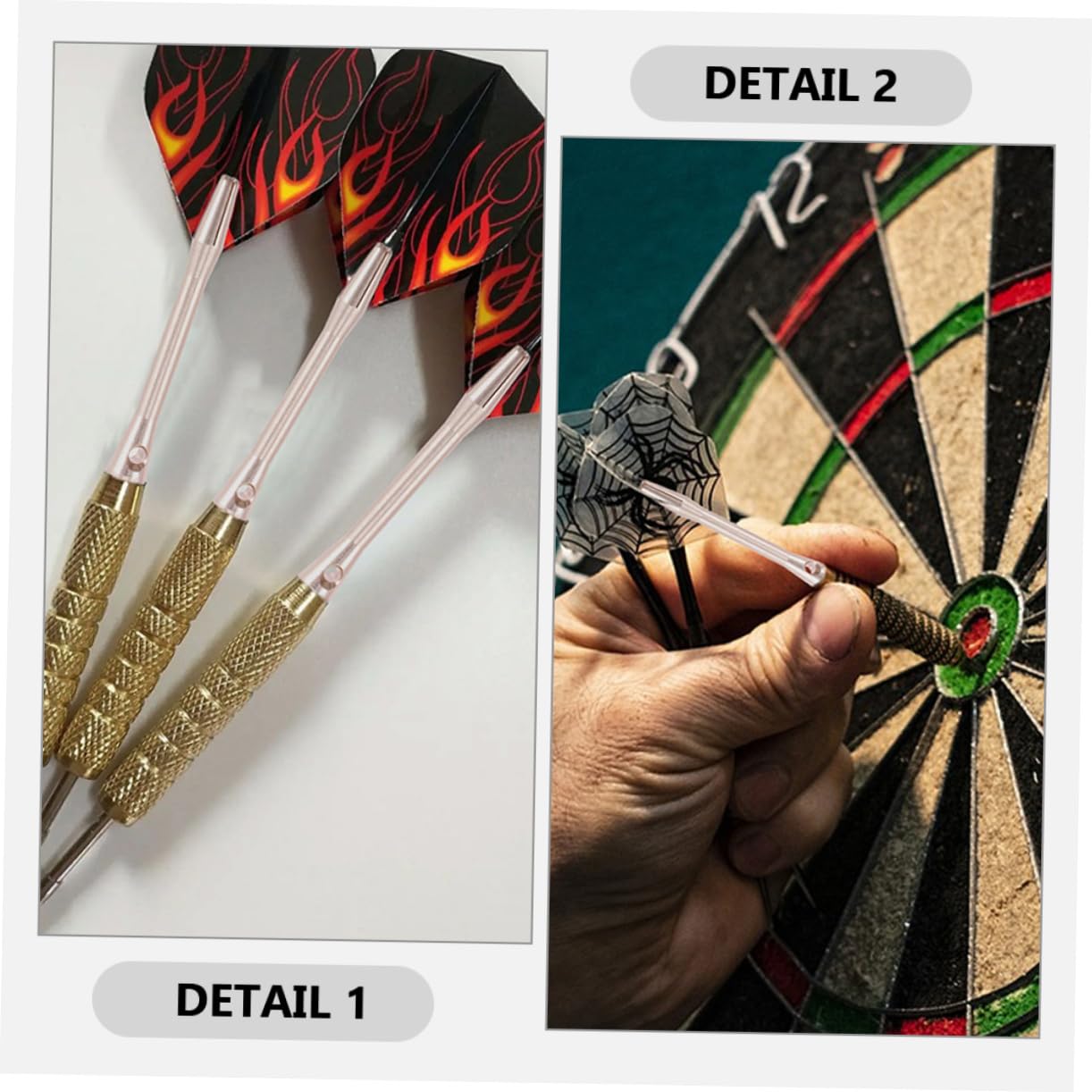 GANAZONO Aluminum Shafts Replacement Thread Shafts for 12 Pack 48mm Length Silver for Lovers