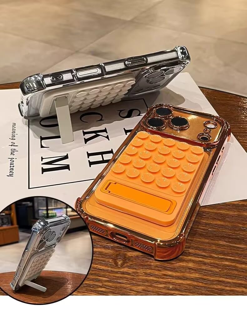 Coque à ventouse iPhone 17 support transparent antichoc miroir - 6