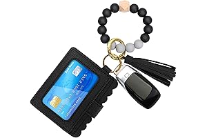 Silicone Key Ring Bracelet with Card Holder: The Perfect Accessory for Women On-the-Go