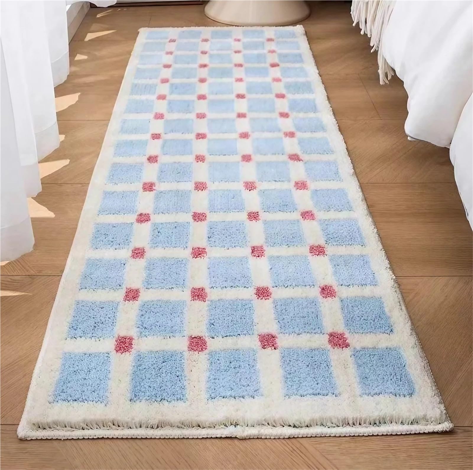 Tapis de salle de bain grand format en microfibre douce et lavable