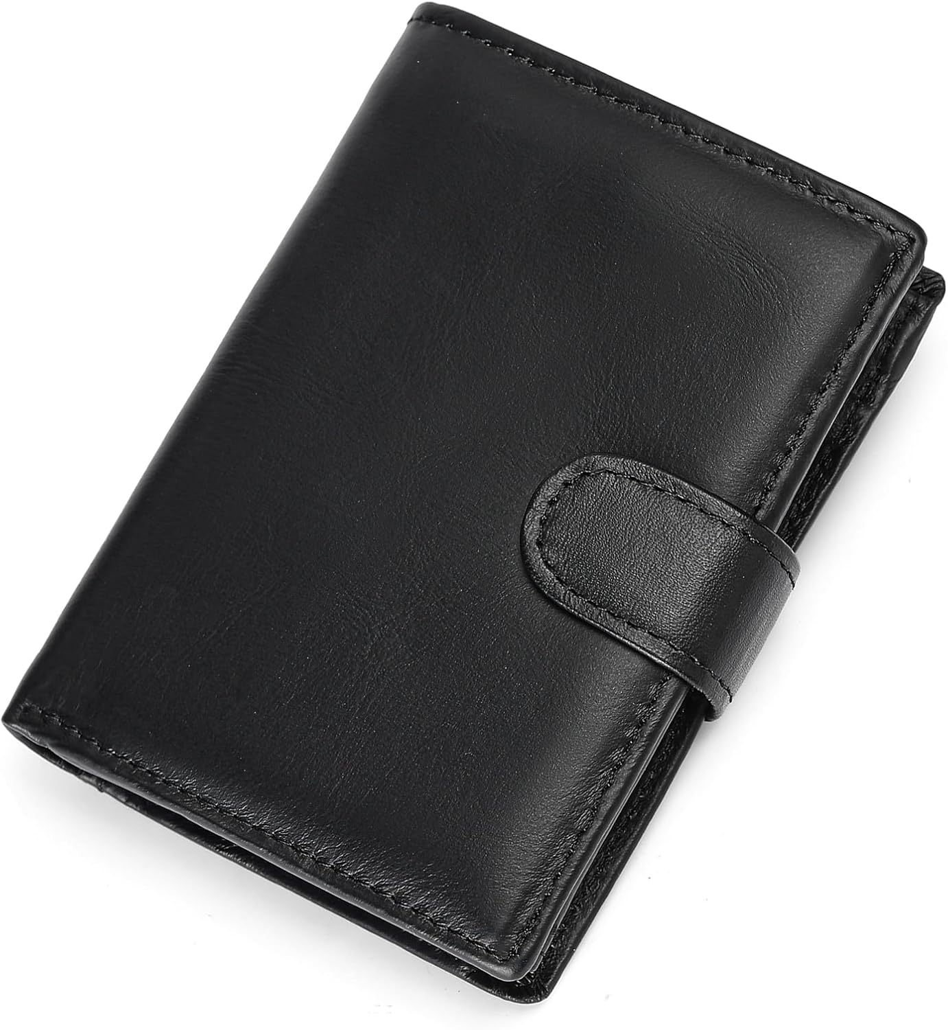 GAEKEAO Mens Wallet Large Capacity Genuine Leather RFID Blocking Bifold Wallets for Men with Coin Pocket 3 ID Windows