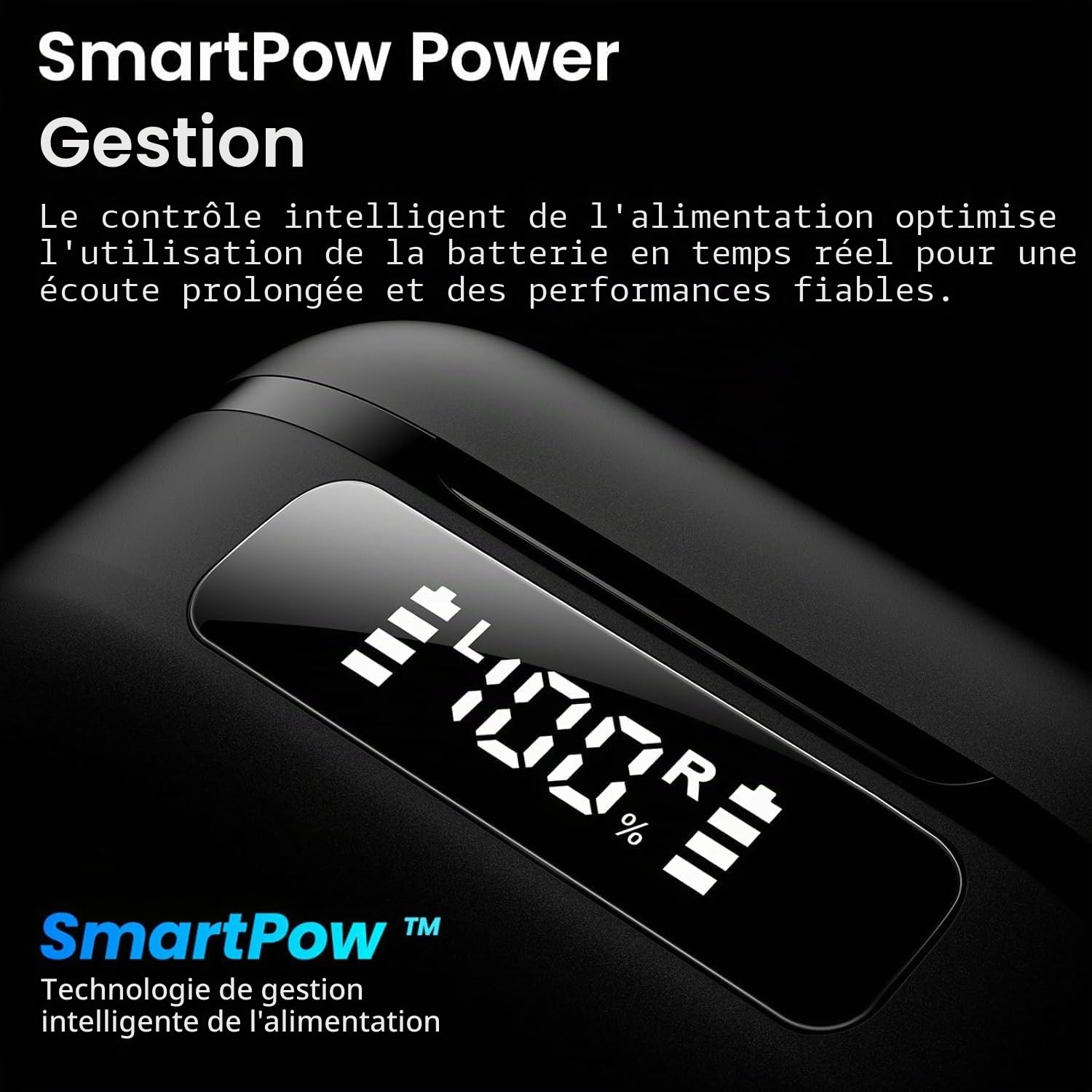 TOZO NC9 Écouteurs Bluetooth 5.3 sans Fil avec ANC Hybride Jusqu’à 45 DB