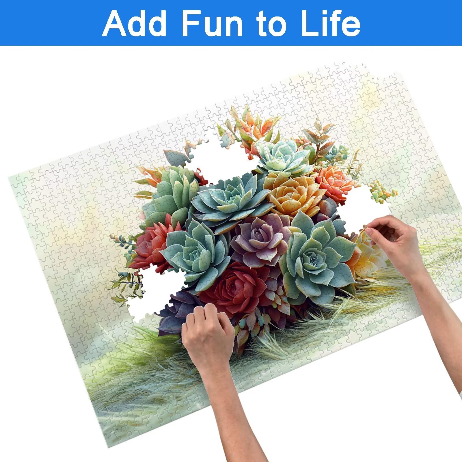 Puzzle 1500 sztuk dla dorosłych dzieci, soczyste drewniane puzzle dla dorosłych, wymagające słodkie łamigłówki, rodzinne gry edukacyjne, łamigłówki z pudełkiem do dekoracji domu, prezent dla kobiet