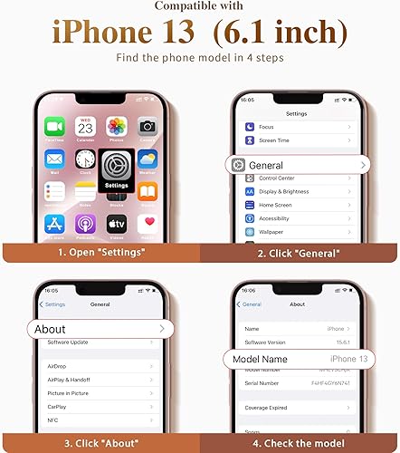 Miniatura 6 de GVIEWIN Funda diseñada para iPhone 15, con protector de pantalla + protector de lente de cámara, protección contra caídas a prueba de golpes,