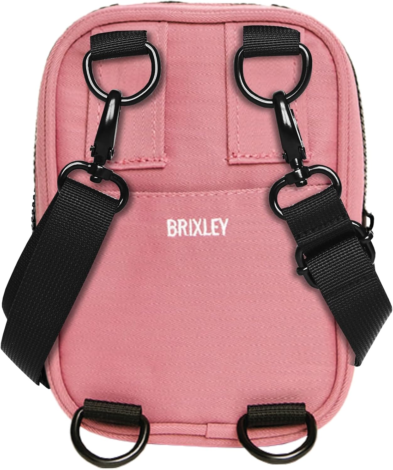 Brixley Crossbody Sling Bag – Travel Purse for Women, 9 Pocket Sling Pack, 5 Multi- Position Wear Fanny Pack for Everyday & Trips (Rosey) image 2