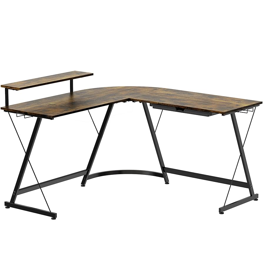 ロッソページ Amazon.com: SHW 51 x 51 Inches Vista L-Shaped Desk with