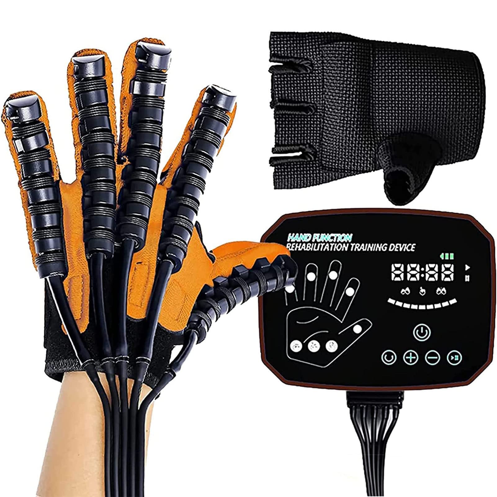 Guantes de Robot de rehabilitación de hemiplejía por accidente para Artritis, Alivio a Largo Plazo de los Dedos de los Dedos,LeftHand-XXL