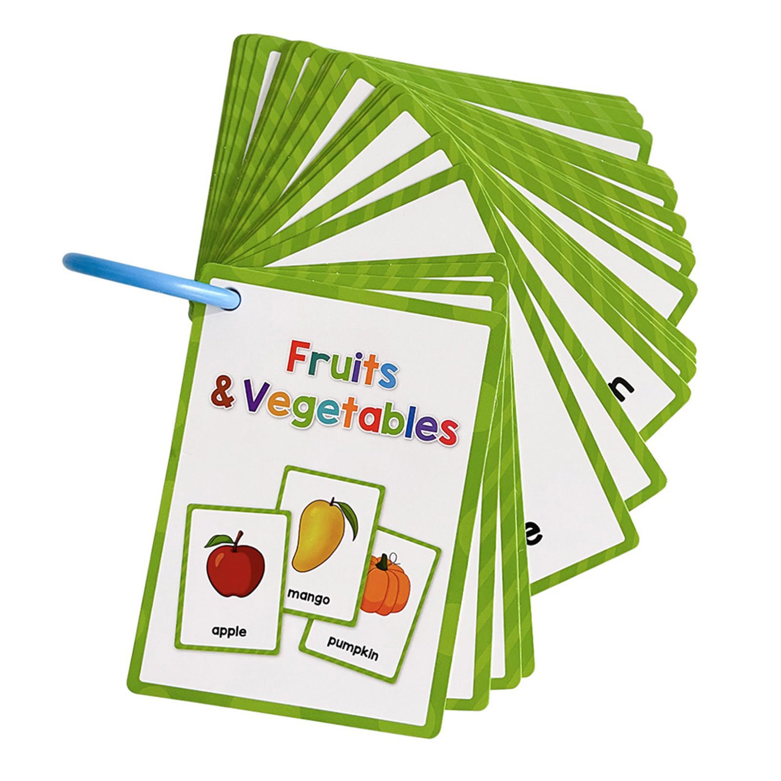Tsophreniq Vocabulary Building Flashcards Kids Early Learning Word Card Classroom Teaching Tool for Toddler Preschoolers Ages 3-8 English Word Cards for Toddler
