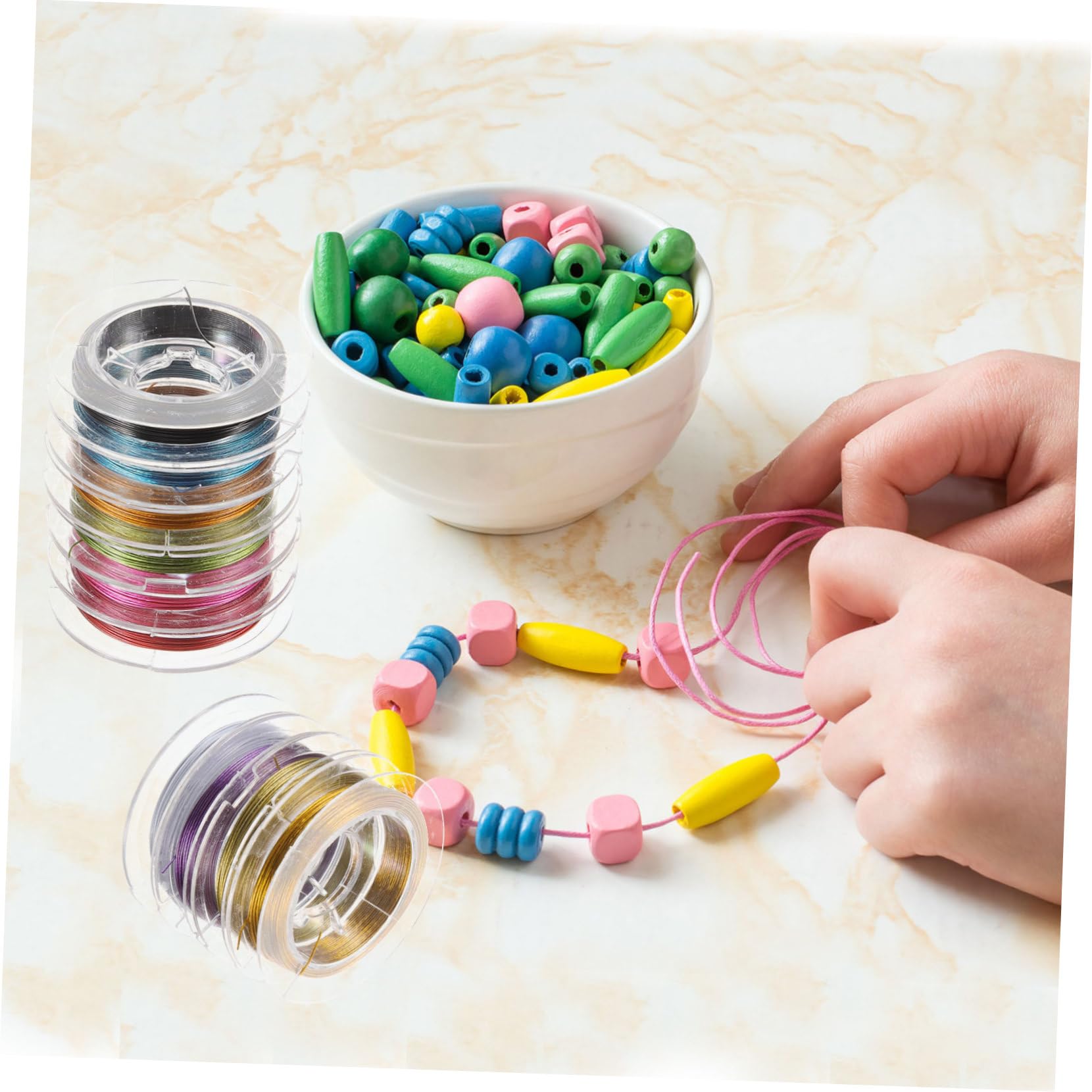 TEHAUX 4sets Rame Multi- Per Resistente All Per Collane e Accessori Adatto Per Artigianato e Creativi