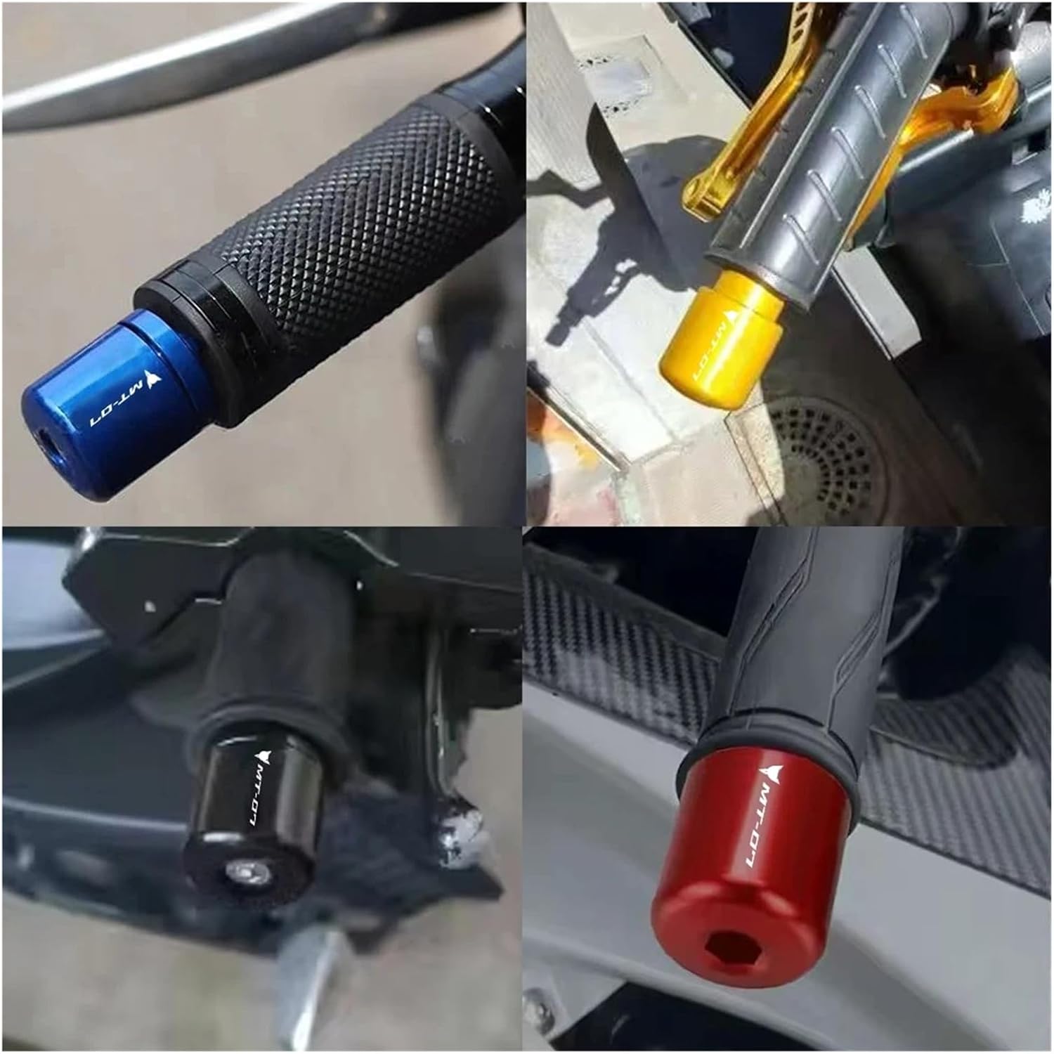 Motorcycle Handlebar End Plug For YA&MAHA Mt07 2014-2023 Mt 07Tracer 2016-2022 Bar End Caps CNC Handlebar Grips Motorcycle Accessrories