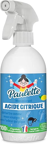 Paulette - Acide Citrique Liquide, Citron - Nettoyant Détartrant Anticalcaire Na